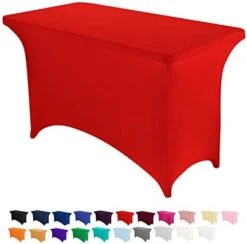 6FT Spandex Table Cover Rectangular Stretch Spandex Tablecloth (Black,6FT) -Generic Furniture Shop 410tQ4wHT9L. AC