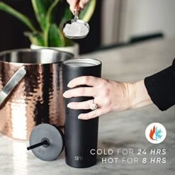 Insulated Tumbler With Lid And Straw | Iced Coffee Cup Reusable Stainless Steel Water Bottle Travel Mug | Gifts For Women Men Her Him | Classic Collection | 24oz | Pretty In Floral -Generic Furniture Shop 412LVbCjbDL