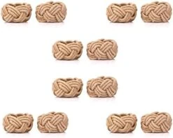 Napkin Rings Set Of 12, Rattan Napkin Holders, Napkin Rings Bulk For Party Decoration, Dinning Table, Everyday, Family Gatherings - A Great Tabletop Décor - Natural -Generic Furniture Shop 414HXGg1s3L. AC