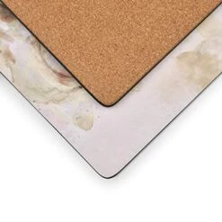 Beach Prize Collection Placemats | Set Of 4 | Heat Resistant Mats | Cork-Backed Board | Hard Placemat Set For Dining Table | Measures 15.7” X 11.7” -Generic Furniture Shop 414r4sKpkVL
