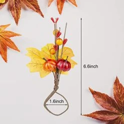 Fall Napkin Rings Set Of 6 Thanksgiving Leaf Pumpkin Napkin Holders Metal Napkin Ring Decor For Christmas Parties, Table Decoration (Pumpkin Leaf Ring, 6) -Generic Furniture Shop 415Fp6KqP8L