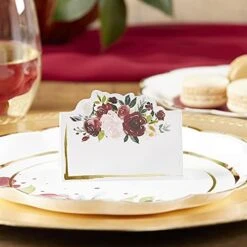 Kate Aspen Burgundy Blush Floral, One Size -Generic Furniture Shop 415LJAxYw3S. AC