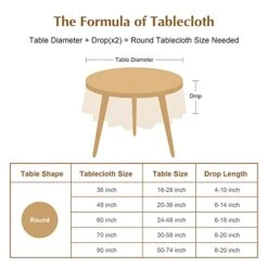 Round Grey Checkered Tablecloth Diameter 90 Inch Neutral Color Cotton Linen Table Cloth Heavy Weight Stitching Tassel Tablecloths For Dining Table Room Kitchen Picnic Outdoor 19 Round Grey Checkered Tablecloth Diameter 90 Inch Neutral Color Cotton Linen Table Cloth Heavy Weight Stitching Tassel Tablecloths For Dining Table Room Kitchen Picnic Outdoor -Generic Furniture Shop 415ihmWtILL