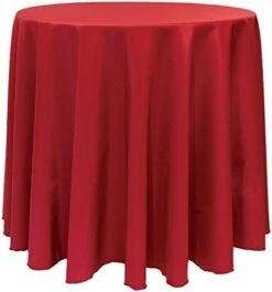 90-Inch Round Polyester Linen Tablecloth White 17 90-Inch Round Polyester Linen Tablecloth White -Generic Furniture Shop 415j3OlutHL. AC
