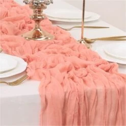 Dusty Blue Cheesecloth Table Runner 10Ft Vintage Rustic Gauze Tablecloth 35x122 Inches Boho Elegant Wedding Baby Shower Birthday Party Table Centerpiece, Photography Background -Generic Furniture Shop 415jTRLOPPL. AC 1