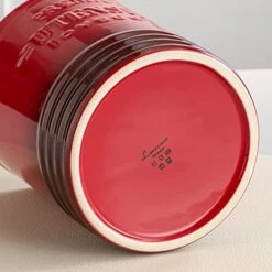 Intage Utensil Holder For Kitchen Countertop, LOVECASA 7.2” Large Ceramic Utensil Crock For Home Décor, Farmhouse Utensil Vase For Mother's Day, Housewarming, Wedding, Birthday Gift - Gradient Red -Generic Furniture Shop 416jZ9WKEIL