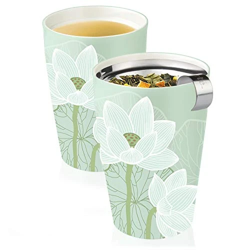 Lotus Kati Steeping Cup, 12oz Ceramic Tea Infuser Mug With Lid For Steeping Loose Leaf Tea, Tea Infuser Cup For Tea Lovers, Tea Gifts 6 Lotus Kati Steeping Cup, 12oz Ceramic Tea Infuser Mug With Lid For Steeping Loose Leaf Tea, Tea Infuser Cup For Tea Lovers, Tea Gifts - Image 6