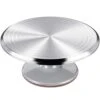 12 Inch Round Aluminum Revolving Cake Decorating Stand,Cake Turntable, Rotating Cake Stand,for Cake,Pastries And Cake Decorations