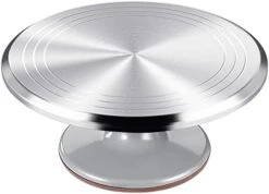 12 Inch Round Aluminum Revolving Cake Decorating Stand,Cake Turntable, Rotating Cake Stand,for Cake,Pastries And Cake Decorations -Generic Furniture Shop 418Ju5VlMmL. AC