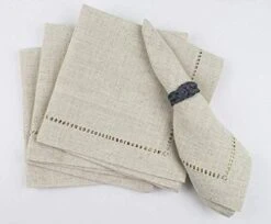 Toscana Handmade Hemstitch Contemporary Linen Blend 14"x20" Placemats, Set Of 4 -Generic Furniture Shop 4196qSvE7TL. AC