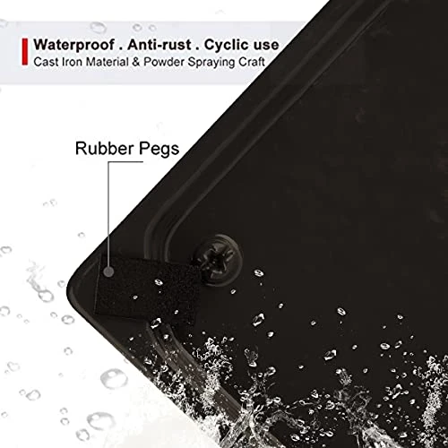 Decorative Kitchen Utensil Holder,Vintage Cooking Utensil Organizer Cast Iron Utensil Holder For Cooking Tools, Coffee Gold 4 Decorative Kitchen Utensil Holder,Vintage Cooking Utensil Organizer Cast Iron Utensil Holder For Cooking Tools, Coffee Gold - Image 4