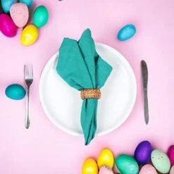 Napkin Rings Set Of 12, Rattan Napkin Holders, Napkin Rings Bulk For Party Decoration, Dinning Table, Everyday, Family Gatherings - A Great Tabletop Décor - Natural -Generic Furniture Shop 419x0YZdUmL