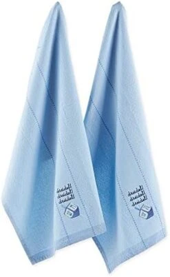Hanukkah Kitchen Collection Festival Of Lights Celebration Decor, Dish Towel Set, 18x28, Embroidered Dreidel, 3 Piece -Generic Furniture Shop 41BSxXBM1jL. AC