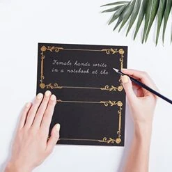 100 Pieces Black Place Cards For Weddings Or Party, Scored For Easy Folding, Place Cards For Table Setting, Food Tent Labels, Table Tent Cards For Receptions Parties Events Celebrations -Generic Furniture Shop 41DnIkzvcVL