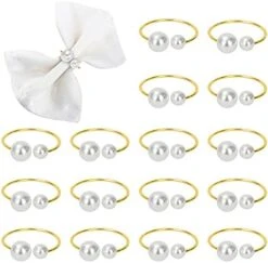 Set Of 20 Leaf Napkin Rings Metal Gold Napkin Holder Table Napkin Rings For Dinning Table Parties Everyday (Ye Zi-Gold 20) -Generic Furniture Shop 41DpdhjOJpS. AC