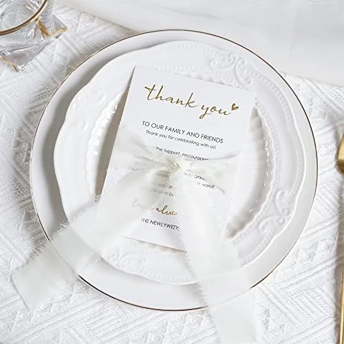 Wedding Thank You Place Setting Cards, 50 Pieces Place Cards For Table Setting, Table Place Cards For Wedding Favors, Receptions, Dinner Parties, Events And Celebrations (4 X 6 In, Floral) 12 Wedding Thank You Place Setting Cards, 50 Pieces Place Cards For Table Setting, Table Place Cards For Wedding Favors, Receptions, Dinner Parties, Events And Celebrations (4 X 6 In, Floral) - Image 12