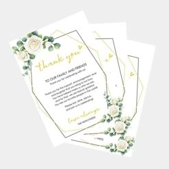 Wedding Thank You Place Setting Cards, 50 Pieces Place Cards For Table Setting, Table Place Cards For Wedding Favors, Receptions, Dinner Parties, Events And Celebrations (4 X 6 In, Floral) 19 Wedding Thank You Place Setting Cards, 50 Pieces Place Cards For Table Setting, Table Place Cards For Wedding Favors, Receptions, Dinner Parties, Events And Celebrations (4 X 6 In, Floral) -Generic Furniture Shop 41EPIMzsuYL