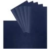Anti-Stain Double Sided Placemats For Dining Table,13 By 19 Inches Cloth Placemats Set Of 6 Pieces, Navy Blue Waffle Woven Fabric Table Mats Machine Washable