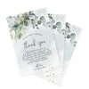 Thank You Place Setting, Greenery Watercolor, Table Place Cards For Weddings, Receptions, Rehearsals, Dinner Parties, Events And Celebrations, 4"x6" (50 Cards)