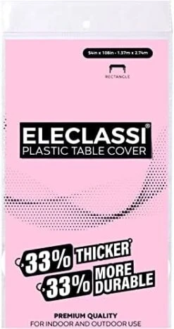 White 6 Pack Premium Disposable Plastic Tablecloth 54 X 108 In - Plastic Table Cloths For Parties Disposable Tablecloth For Rectangle Table Up To 8 Ft - Rectangle Tablecloth - White Plastic Tablecloth -Generic Furniture Shop 41GE1ND1pcL. AC 1