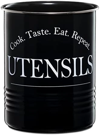 Large Kitchen Utensil Holder Organizer For Countertop, Farmhouse Storage Caddy With Stable Padded Base 6 Large Kitchen Utensil Holder Organizer For Countertop, Farmhouse Storage Caddy With Stable Padded Base - Image 6