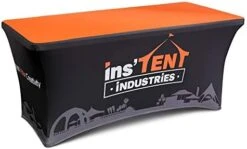 Mastere 4FT Custom Logo Printed Table Covers Stretch Table Cloth Full Colors Table Cloth For Trade Show Events -Generic Furniture Shop 41GizgXfCXL. AC