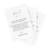 Wedding Reception Thank You Cards, Pack Of 50 Real SILVER Foil Cards, Great Addition To Your Table Centerpiece, Place Setting, Wedding Decorations, Each Card Is 4x6, Made In The USA