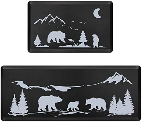 Hoikwo 2 Pcs Home Kitchen Decor Bear Rugs And Mats For Floor, Apartment Essentials, 0.47inch Thick Cushioned Anti Fatigue Mats Winter Kitchen Floor Mat For Sink, Laundry, Office 7 Hoikwo 2 Pcs Home Kitchen Decor Bear Rugs And Mats For Floor, Apartment Essentials, 0.47inch Thick Cushioned Anti Fatigue Mats Winter Kitchen Floor Mat For Sink, Laundry, Office - Image 7
