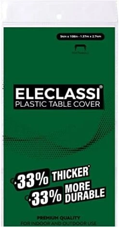 White 6 Pack Premium Disposable Plastic Tablecloth 54 X 108 In - Plastic Table Cloths For Parties Disposable Tablecloth For Rectangle Table Up To 8 Ft - Rectangle Tablecloth - White Plastic Tablecloth -Generic Furniture Shop 41Iq128lXL. AC