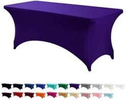 6FT Spandex Table Cover Rectangular Stretch Spandex Tablecloth (Black,6FT) -Generic Furniture Shop 41JkqDBnwL. AC