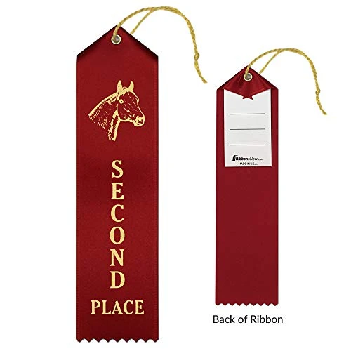 RibbonsNow Horse Show Ribbons 1st - 6th Place - 72 Total Ribbons - 12 Each Place With Card & String 2 RibbonsNow Horse Show Ribbons 1st - 6th Place - 72 Total Ribbons - 12 Each Place With Card & String - Image 2