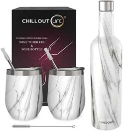 Stainless Steel Wine Tumblers 2 Pack 12 Oz - Double Wall Vacuum Insulated Wine Cups With Lids And Straws Set For Coffee, Wine, Cocktails (Rose Gold) -Generic Furniture Shop 41KIdnZOWyL. AC