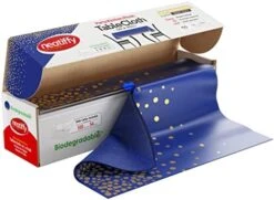 54 In X 100 Ft - Disposable Plastic Table Cloth Roll With Slide Cutter | Waterproof Cover For Rectangle, Square, Oval Tables | Picnic, Party, Banquet, Birthdays, Weddings - White Golden Dots -Generic Furniture Shop 41KsPHZHVWL. AC