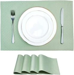 Omejoy Place Mats Set Of 4 – Rectangle Rectangular Waterproof Fabric Polyester Cloth Washable Wipeable Heat Resistant Placemats For Kitchen Dining Dinner Table Indoor 13 X 19 Inch Red 29 Omejoy Place Mats Set Of 4 – Rectangle Rectangular Waterproof Fabric Polyester Cloth Washable Wipeable Heat Resistant Placemats For Kitchen Dining Dinner Table Indoor 13 X 19 Inch Red -Generic Furniture Shop 41LF3uRKHDL. AC