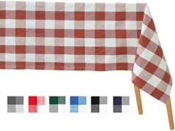 Rectangle Table Cloth, Cotton Tablecloth - Beige Tablecloth Rectangle, Buffalo Plaid Tablecloth, Farmhouse Tablecloth - Linen Tablecloth, Cotton Tablecloth For Rectangle Table - 63x109 Beige & Cream -Generic Furniture Shop 41LMYpcNL. AC 1