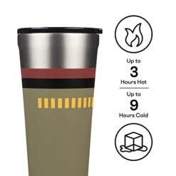 Corkcicle Disney Star Wars 16 Oz Stainless Steel Travel Tumbler & Lid, Boba Fett -Generic Furniture Shop 41LX1aiv0ML