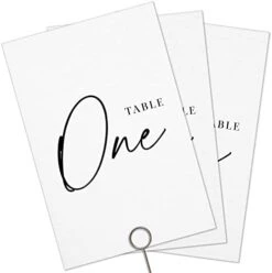 Wedding Table Numbers - Gold Table Numbers For Wedding Reception - Table Number Cards - Table Wedding Number Cards - Table Numbers 1-30 - 4x6 Inches -Generic Furniture Shop 41LdGEKML. AC