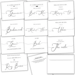 13 Pack Will You Be My Groomsman, Best Man Proposal Card Set Including Officiant Proposal Card, Will You Be My Ring Bearer, Will You Be Our Usher Card - Groomsmen Proposal Cards Set To Complement Will You Be My Bridesmaid Cards (Groom Notecards) -Generic Furniture Shop 41Lhr4a28EL. AC