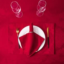 Omejoy Place Mats Set Of 4 – Rectangle Rectangular Waterproof Fabric Polyester Cloth Washable Wipeable Heat Resistant Placemats For Kitchen Dining Dinner Table Indoor 13 X 19 Inch Red 19 Omejoy Place Mats Set Of 4 – Rectangle Rectangular Waterproof Fabric Polyester Cloth Washable Wipeable Heat Resistant Placemats For Kitchen Dining Dinner Table Indoor 13 X 19 Inch Red -Generic Furniture Shop 41Mwe5BO7FL