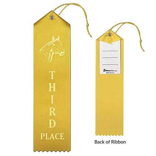 RibbonsNow Horse Show Ribbons 1st - 6th Place - 72 Total Ribbons - 12 Each Place With Card & String 3 RibbonsNow Horse Show Ribbons 1st - 6th Place - 72 Total Ribbons - 12 Each Place With Card & String - Image 3