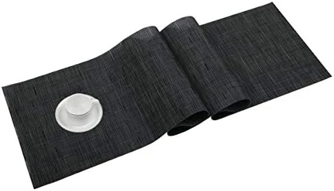 Placemats Set Of 6 Woven Vinyl Place Mats For Dining Table Wipe Clean Stain Resistant Table Mats (6, Teal Blue) 13 Placemats Set Of 6 Woven Vinyl Place Mats For Dining Table Wipe Clean Stain Resistant Table Mats (6, Teal Blue) - Image 13