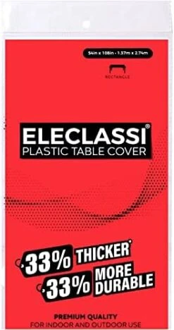 White 6 Pack Premium Disposable Plastic Tablecloth 54 X 108 In - Plastic Table Cloths For Parties Disposable Tablecloth For Rectangle Table Up To 8 Ft - Rectangle Tablecloth - White Plastic Tablecloth -Generic Furniture Shop 41NcNZV3HNL. AC