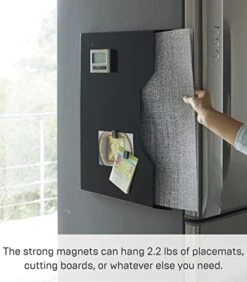 Yamazaki Home Magnetic Rack/Placemat Pocket Wall File | Steel | Kitchen Organizer, One Size, Black -Generic Furniture Shop 41P8HCJVNeL