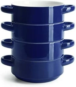 108.101 Porcelain Bowls With Handles - 20 Ounce For Soup, Cereal, Stew, Chill, Set Of 4, White -Generic Furniture Shop 41PGwSqfwLL. AC