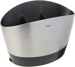 OXO Good Grips Stainless Steel Utensil Holder 8.4" X 4.75" X 6.25" -Generic Furniture Shop 41QdjG RgML. AC