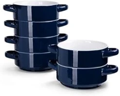 108.101 Porcelain Bowls With Handles - 20 Ounce For Soup, Cereal, Stew, Chill, Set Of 4, White -Generic Furniture Shop 41Qro5ldXlL. AC