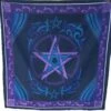 CircuitOffice Altar Tarot Cloth For Tarot Reading, Wicca, Pagan, Scrying, Magik, Wall Decoration, Table Cloth, Tapestry (36" X 36" Pentagram Altar Cloth)