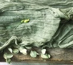 Table Runner 25x170 Inches Cheesecloth Tablecloth For Romantic Wedding Rustic Boho Style Natural Elegant Gauze Decor (Light Olive) -Generic Furniture Shop 41TWBqLo6EL. AC