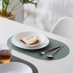 Placemats, Silicone Placemats, Set Of 4, Water Proof, Heat Resistant, Stain Resistant, Leather Texture Finish (Sage Green)… -Generic Furniture Shop 41ToH7iyHtL