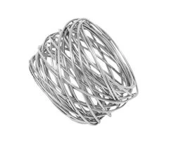 Handmade Round Mesh Napkin Rings Holder For Dinning Table Parties Everyday (Silver, 12) 12 Handmade Round Mesh Napkin Rings Holder For Dinning Table Parties Everyday (Silver, 12) -Generic Furniture Shop 41UOosQ6DqL
